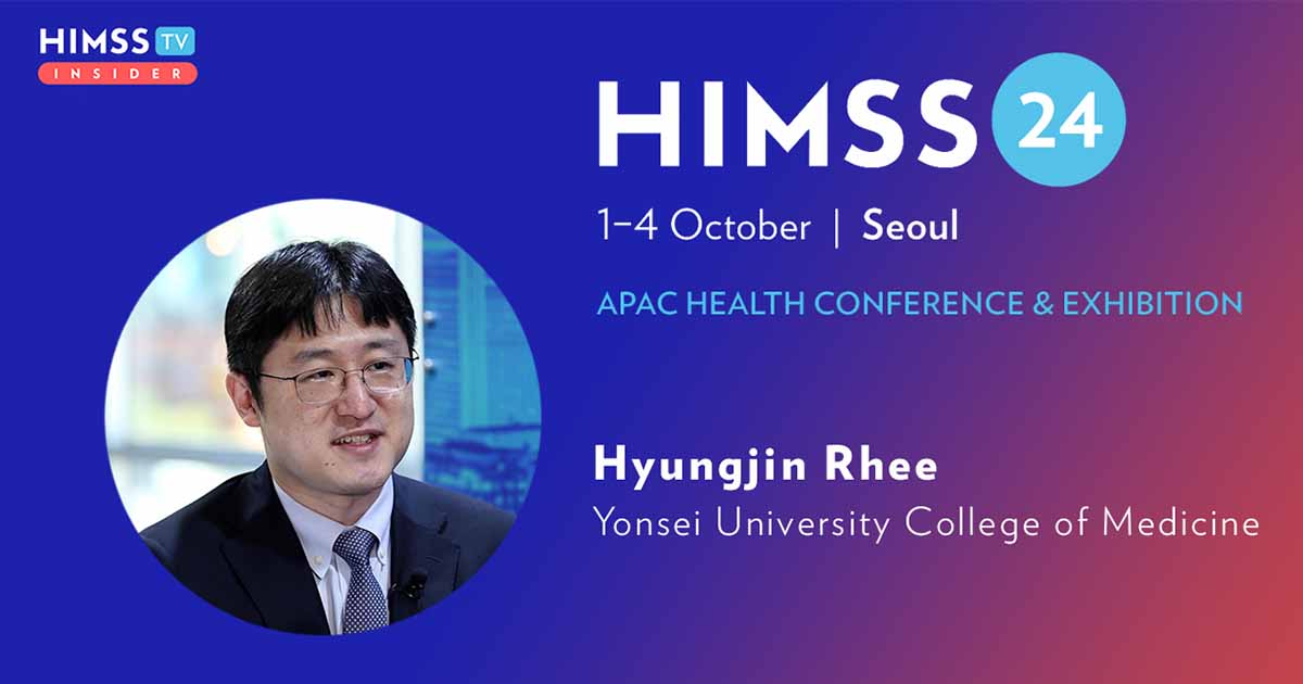 Hyungjin Rhee at Yonsei University College of Medicine_HIMSS24 APAC