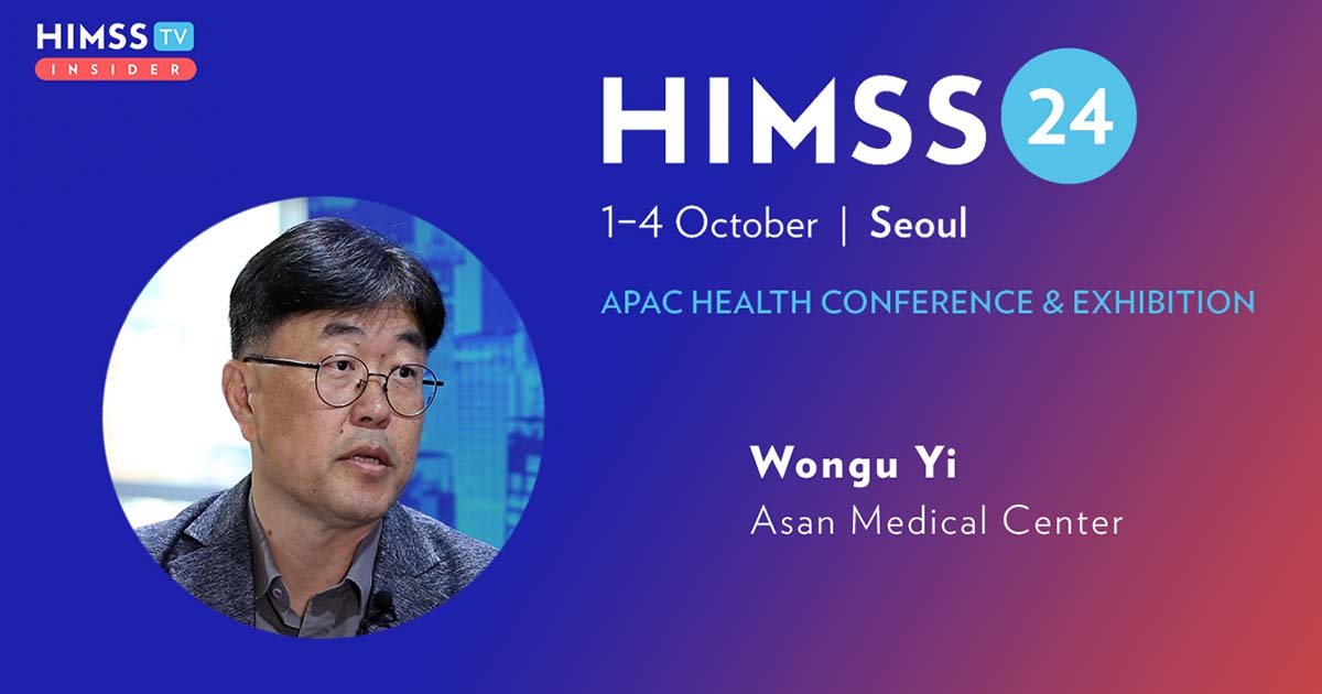 Wongyu Yi at Asan Medical Center_HIMSS24 APAC