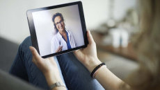 Telehealth visit via tablet