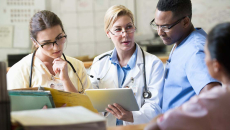 Clinicians collaborating