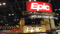 Epic booth and display on a conference floor