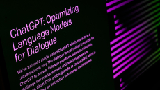 A ChatGPT description on screen