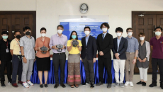 Officials from Jolly Good, Juntendo University, and Mahidol University pose after signing a partnership