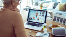 Remote monitoring patient does telehealth consult