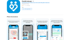 A screenshot of the Peduli Lindungi on the Apple app store