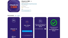 ACT Government's Check In CBR contact tracing app on the Apple Store