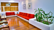 A waiting room at the doctor