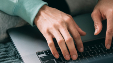 Hands on a keyboard
