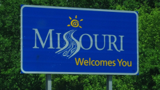 Missouri welcome sign