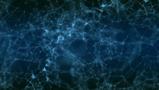 Abstract of points and connecting lines