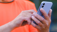 A person texting