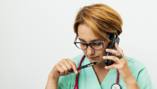 Provider on phone