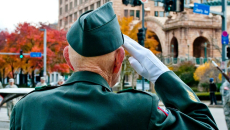 A veteran salutes