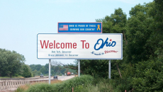 Welcome to Ohio sign