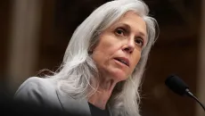 Former CDC Director Susan Monarez at her confirmation hearing in June.