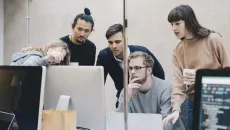 Young developers train AI model