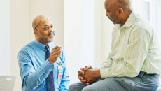 Doctor talking to a patient