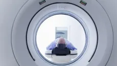 man in mri machine