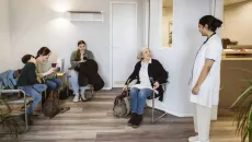 Waiting room at urgent care