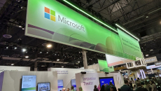 Microsoft booth at HIMSS25