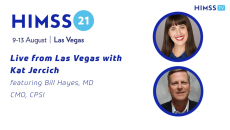 Dr. Bill Hayes, chief medical officer of CPSI and Kat Jercich