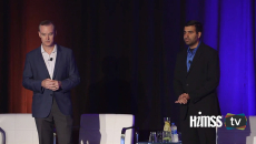 Chris Bowen and Rohit Talreja speaking at HIMSS Privacy &amp; Security event in San Francisco