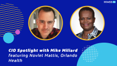 Orlando Health's Novlet Palmer Mattis and Mike Miliard