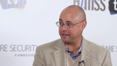 Chad Wilson talking to HIMSS TV