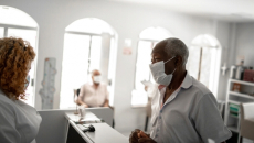 Healthcare worker in mask