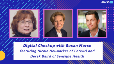Cotiviti's Nicole Neumarker and Sensyne Health's Derek Baird