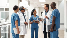 Meeting of healthcare workers