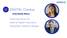 Daryl Tol, head of health assurance ecosystem at VC firm General Catalyst and Emily Olsen