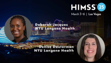 Denise Dauterman and Deborah Jacques at NYU Langone Health_Las Vegas skyline Photo by halbergman/E+/Getty Images