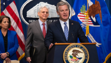 Director Wray at Hive Press Conference in January 2023