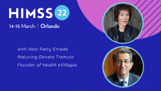 Donato Tramuto, founder of Health eVillages and Patty Enrado