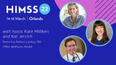 Dr. Robert Lackey, chief medical information officer at WellSpan Health, Kat Jercich and Kate Milliken