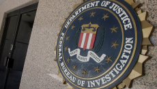 FBI seal on an interior wall