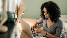 Person using computer