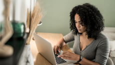 Person using laptop
