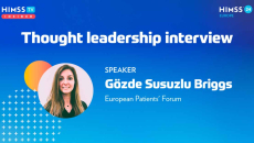 Gözde Susuzlu Briggs at the European Patients' Forum_HIMSS24 Europe
