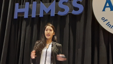 Dr. Amy Ho, senior vice president and chief of clinical informatics at Integrative Emergency Services, speaks at HIMSS22 in Orlando on Monday.