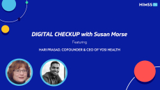  Hari Prasad, cofounder and CEO of Yosi Health and Susan Morse