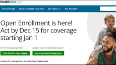HealthCare.gov home page