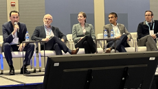 Moderator Daniel Turner-Lloveras, Chris Wasden, Kelsey Maguire, Dr. Shoeb Sitafalwalla and Dr. John Torous.