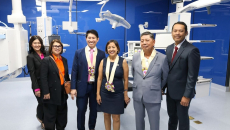 Makati City mayor Abigail Binay-Campos, along with other government officials, during the opening of the recently expanded Makati Life Medical Center in April