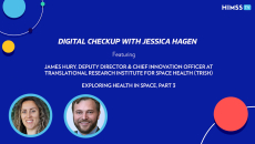 Translational Research Institute for Space Health Director and Chief Innovation Officer James Hury and Jessica Hagen