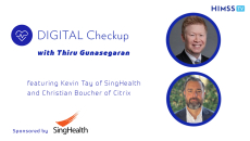 SingHealth's Kevin Tay and Christian Boucher of Citrix