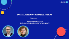 Bill Siwicki and Kimberly Hartsfield, EVP, Growth Enablement, at VisiQuate