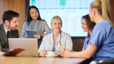 Medical professionals in a meeting