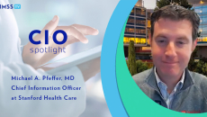 Dr. Michael Pfeffer at Stanford Health Care_Photo: Doctor using tablet by Sean Anthony Eddy/E+/Getty Images